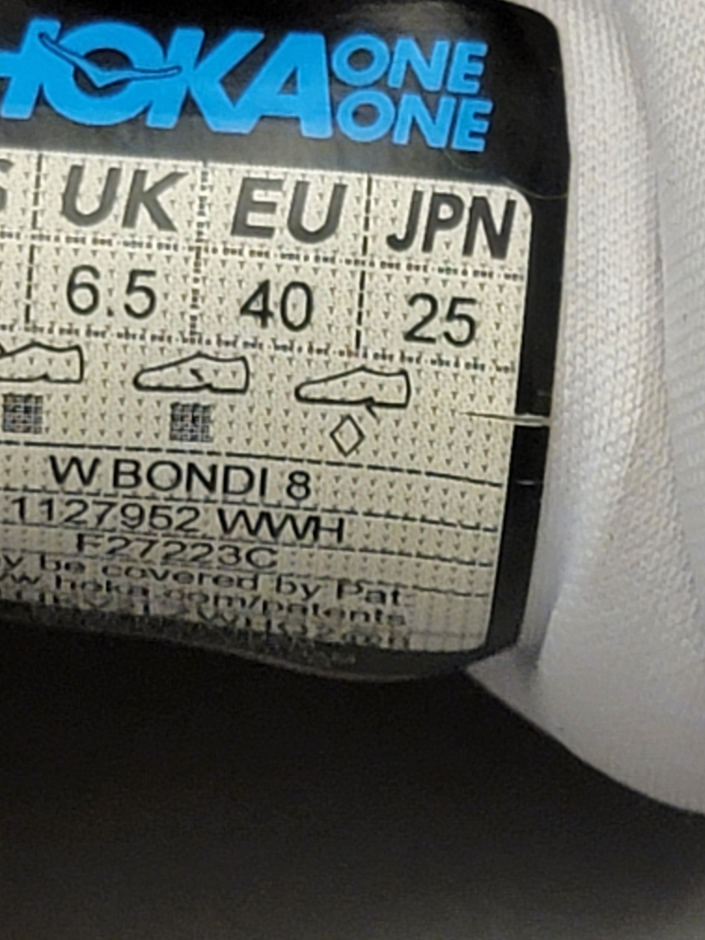 Hoka Women's White/Light Cream Running Shoes - Picture 8 of 8